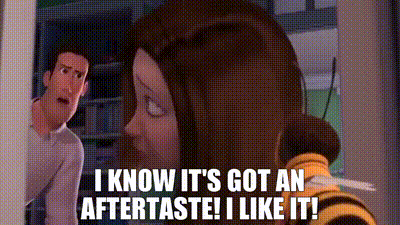 YARN | I know it's got an aftertaste! I like it! | Bee Movie (2007) | Video  clips by quotes | b02818d4 | 紗