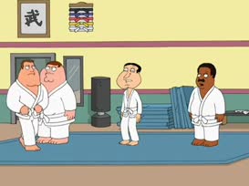 - I don't know about this, Joe. - There is no fear in this dojo!