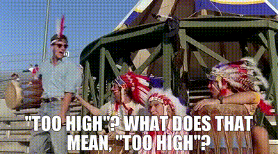 YARN | "Too high"? What does that mean, "too high"? | Major League (1989) | Video gifs by quotes | b1ba7dde | 紗