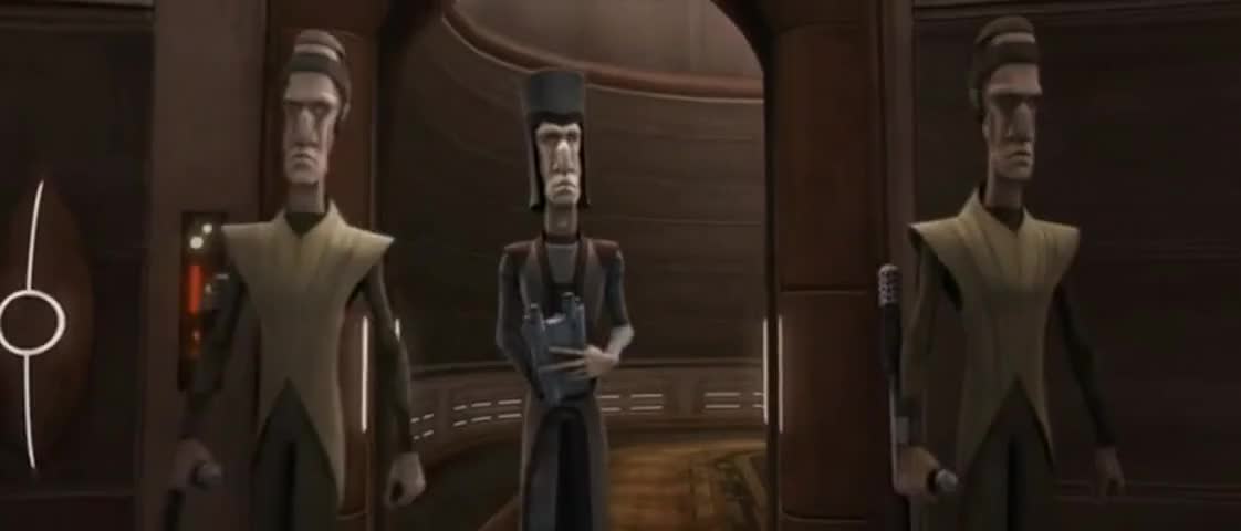 Senator Amidala, you are under arrest for espionage.