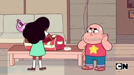 - Connie, I'm bald! - Oh. What happened?
