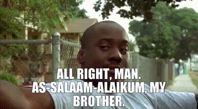 YARN | All right, man. As-Salaam-Alaikum, my brother. | Menace II Society  (1993) | Video clips by quotes | b2c0944a | 紗