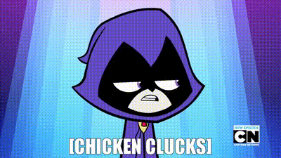 YARN | [CHICKEN CLUCKS] | Teen Titans Go! (2013) - S03E02 Animation | Video  clips by quotes | b497e0f2 | 紗