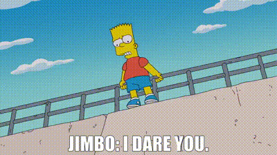 YARN, JIMBO: I dare you., The Simpsons (1989) - S30E01 Bart's Not Dead, Video gifs by quotes, b5ab568a