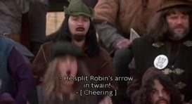 He split Robins arrow in twain!
