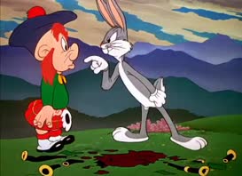 Quiz for What line is next for "Looney Tunes Golden Collection: Volume 1 - S01E11 My Bunny Lies Over the Sea"?