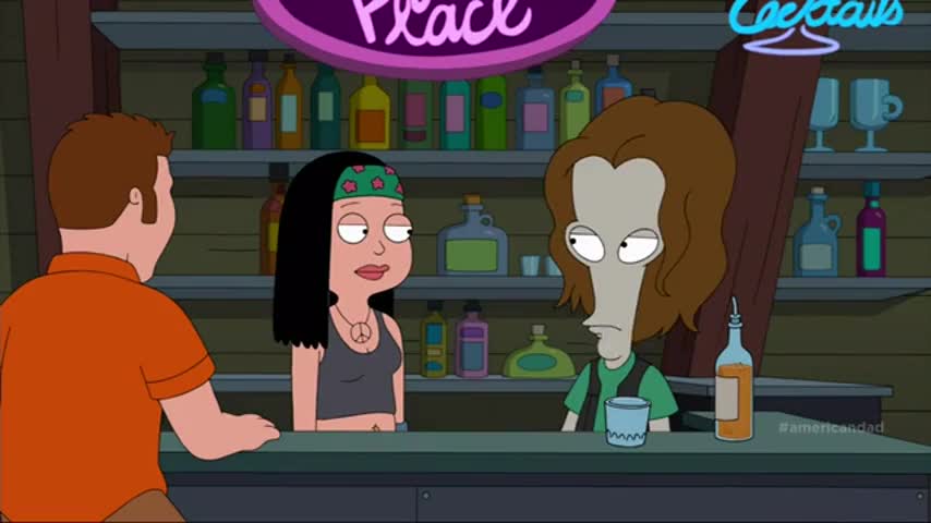 YARN Anyway, now that you're a bartender, American Dad! 