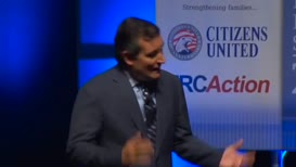 Quiz for What line is next for "Sen. Ted Cruz at the Family Leadership Summit"?