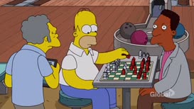 Quiz for What line is next for "The Simpsons - The Cad And The Hat (S28E15) "?