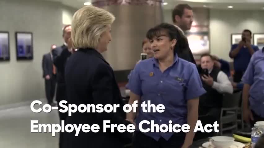 the Employee Free Choice Act. Now it's now secret that on equal pay and many other issues