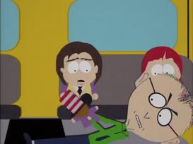 Whoa, Mr. Mackey and Mr. Hat are fighting.
