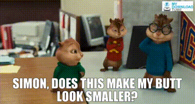 YARN, Simon, does this make my butt look smaller?, Alvin and the  Chipmunks: The Squeakquel (2009), Video gifs by quotes, c18d58fc