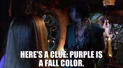 YARN | Here's a clue: Purple is a fall color. | Scooby-Doo | Video clips by quotes | c2397864 | 紗