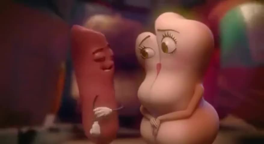 Sausage Party (2016) clip with quote You know, I love the way your face jus...
