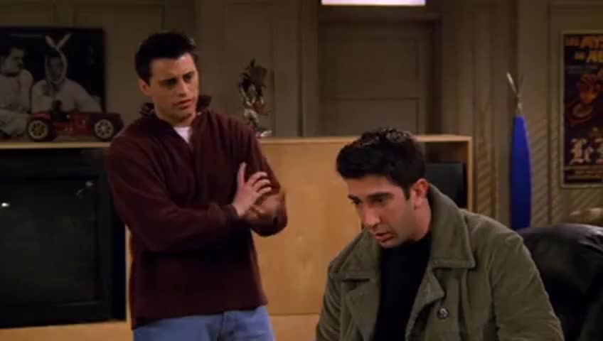 We figured when we couldn't find you, you'd gone to make up with Rachel.
