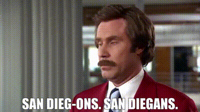 YARN | - San Dieg-ons. - San Diegans. | Anchorman: The Legend of Ron  Burgundy (2004) | Video gifs by quotes | c3993edc | 紗