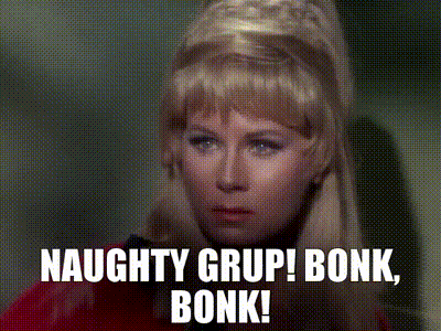 YARN | Naughty grup! Bonk, bonk! | Star Trek (1966) - S01E08 Miri | Video  clips by quotes | c4c13503 | 紗