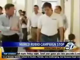 Republican Marco Rubio throughout the Naples on Saturday to meet with voters three hundred people showed up Fifth