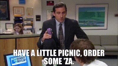 have a little picnic, order some 'za.