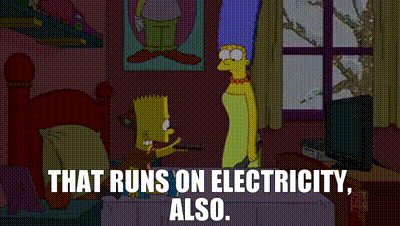 That runs on electricity, also.