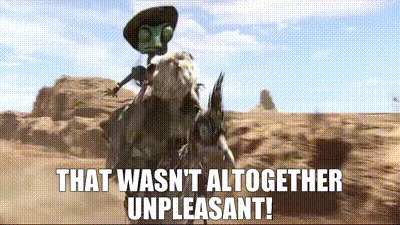 YARN | That wasn't altogether unpleasant! | Rango | Video gifs by quotes |  c8875d46 | 紗