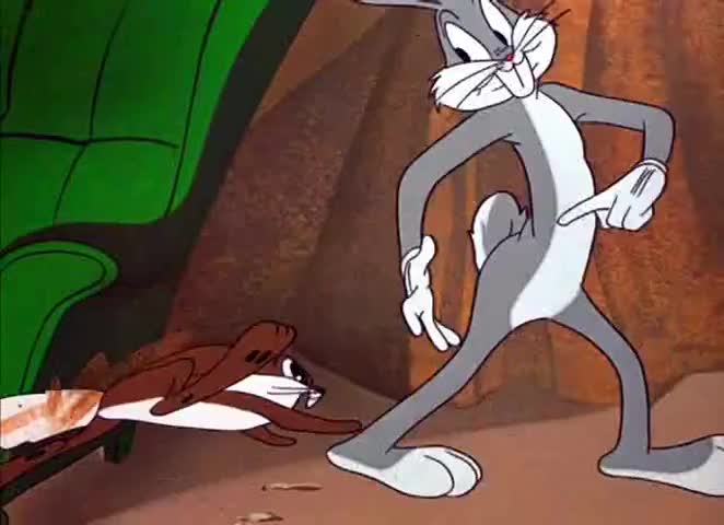 Quiz for What line is next for "Looney Tunes Golden Collection: Volume 1 - S01E07 Rabbit's Kin"? screenshot
