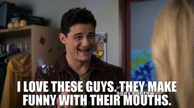 YARN | I love these guys. They make funny with their mouths. | Community ( 2009) - S02E18 Custody Law and Eastern European Diplomacy | Video gifs by  quotes | cb335196 | 紗