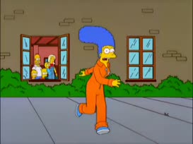 Run, Marge! Run! Pump those crazy legs!