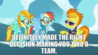 YARN | Definitely made the right decision making you two a team. | My  Little Pony: Friendship is Magic (2010) - S03E07 Animation | Video gifs by  quotes | ce5779f6 | 紗