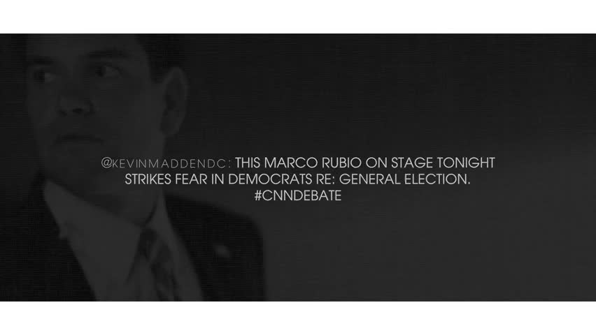 Clip image for 'rubio did well again he offered clerk personal stories and warmth the offered optimism about the country on