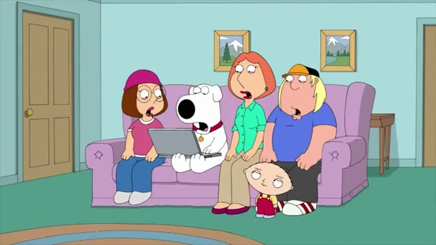 STEWIE: What are we watching? Glee?