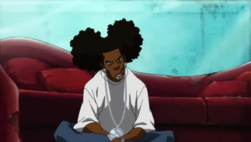 The Boondocks (2005) - S03E02 Bitches to Rags clip with quote All y'al...