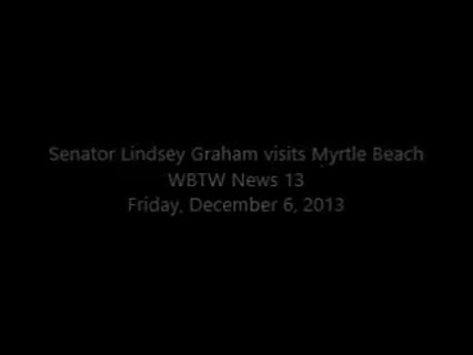 South Carolina senator Lindsey Graham came to myrtle beach today pentagram both analog and local Republican groups hosted at the coastal Carolina association