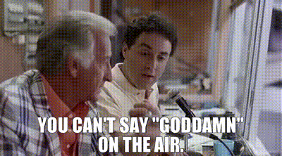 YARN | You can't say "goddamn" on the air. | Major League (1989) | Video  clips by quotes | d4d4cb0b | 紗