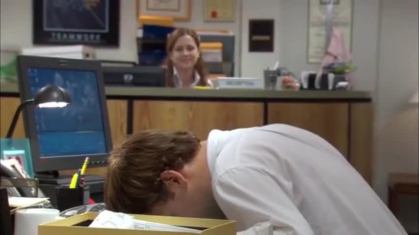 Image result for jim the office die of boredom