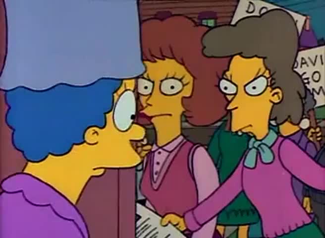 Get dressed, Marge. Lead our protest against this abomination.