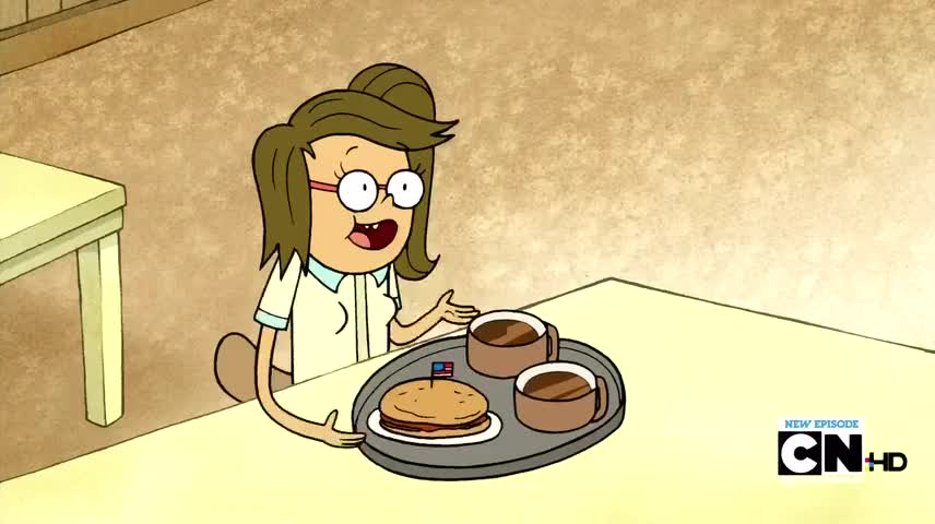 I triple dip your sandwich Rigby, just the way you like it.