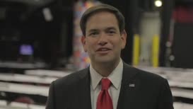 I this is Marco Rubio so we just arrived here in Cleveland them at the arena actually we had a great rally when we landed excitement a lot of energy and