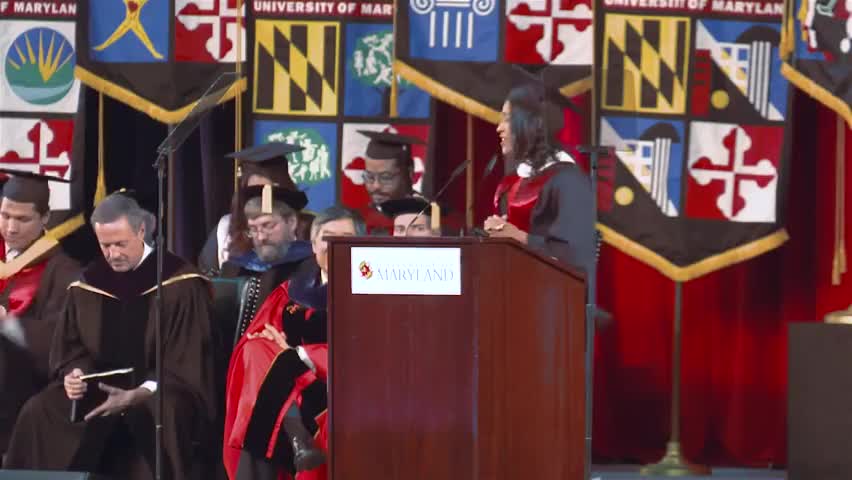 it is with great honor that I asked governor o'malley to deliver today's commencement address nndb