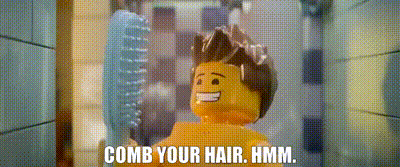 YARN | Comb your hair. Hmm. | The Lego Movie (2014) | Video gifs by quotes  | da55b735 | 紗
