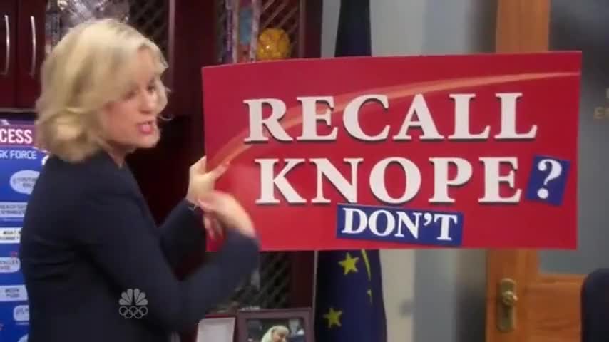 "Recall Knope? Don't."