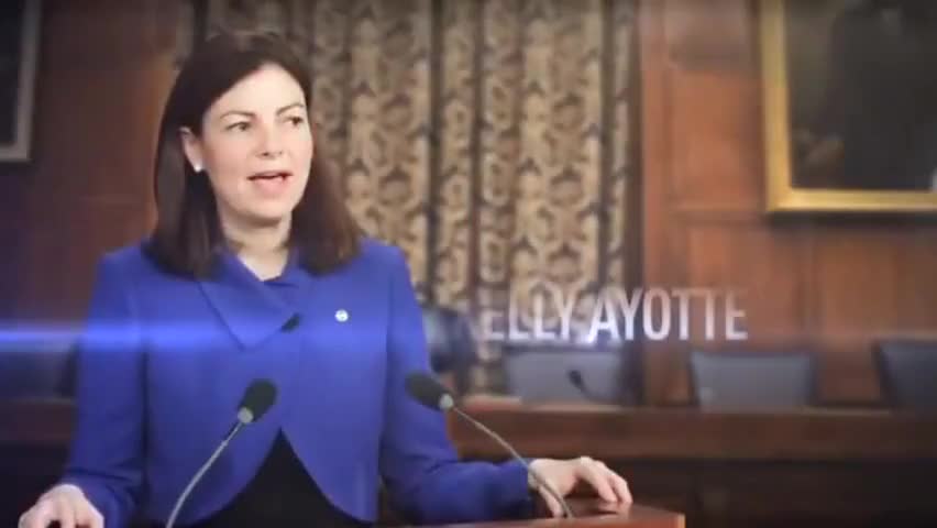 Clip image for 'no one works harder for them than this one a former prosecutor Kelly Ayotte knows how to reduce gun violence a