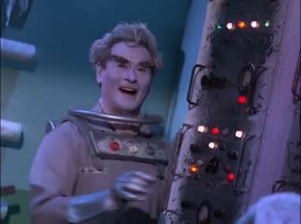 With his hand on the controls, Mr. Freeze was in the process...