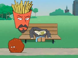 Wait, Meatwad. We need to find him.