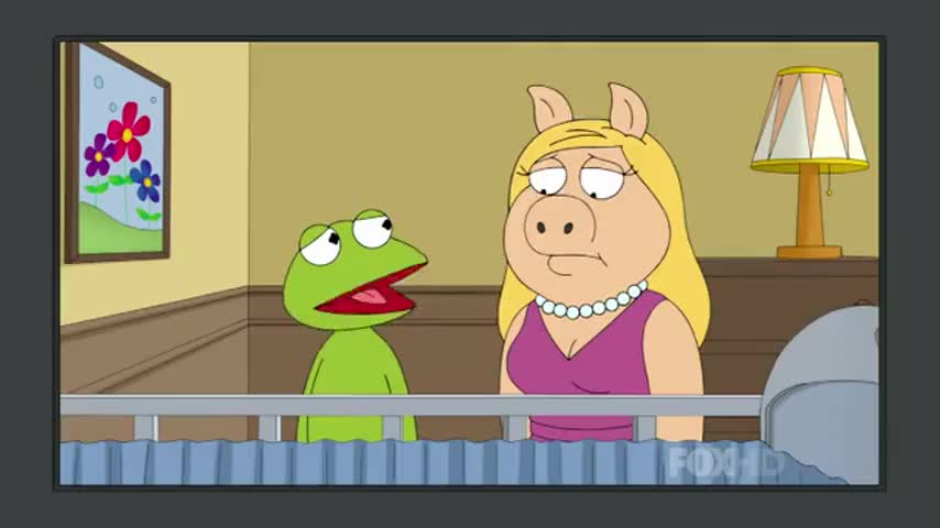 Piggy, I don't think Kermie Junior is doing so well.