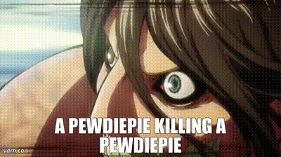 YARN | A PewDiePie killing a PewDiePie | Attack on Titan (2013) - S01E07  Adventure | Video clips by quotes | e3b35db8 | 紗