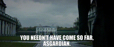 You needn't have come so far, Asgardian.