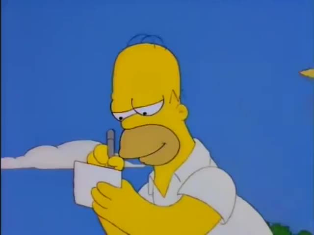 You know, Homer, the traditional way to cheat in golf...