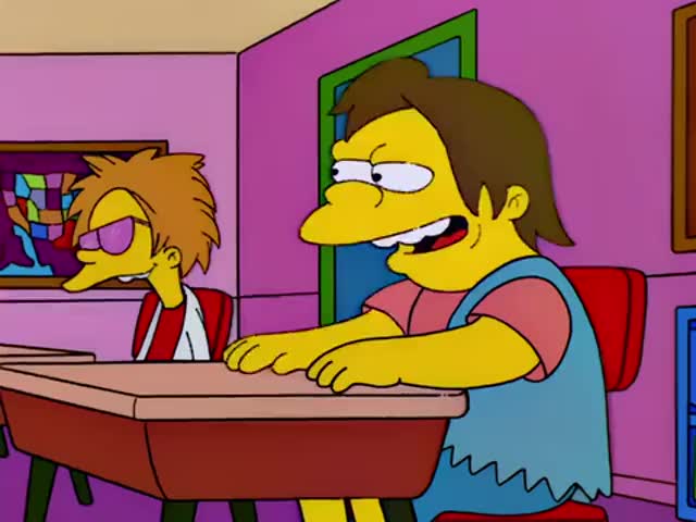 Ha-ha! Bart's family is poor!