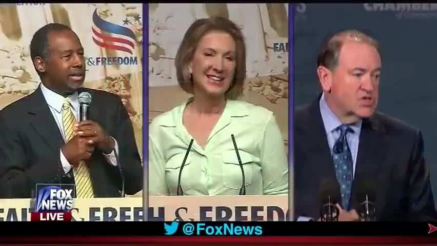 a new poll out on the race for the White House shows Dr Ben Carson Carly Fiorina and governor Mike Huckabee gaining